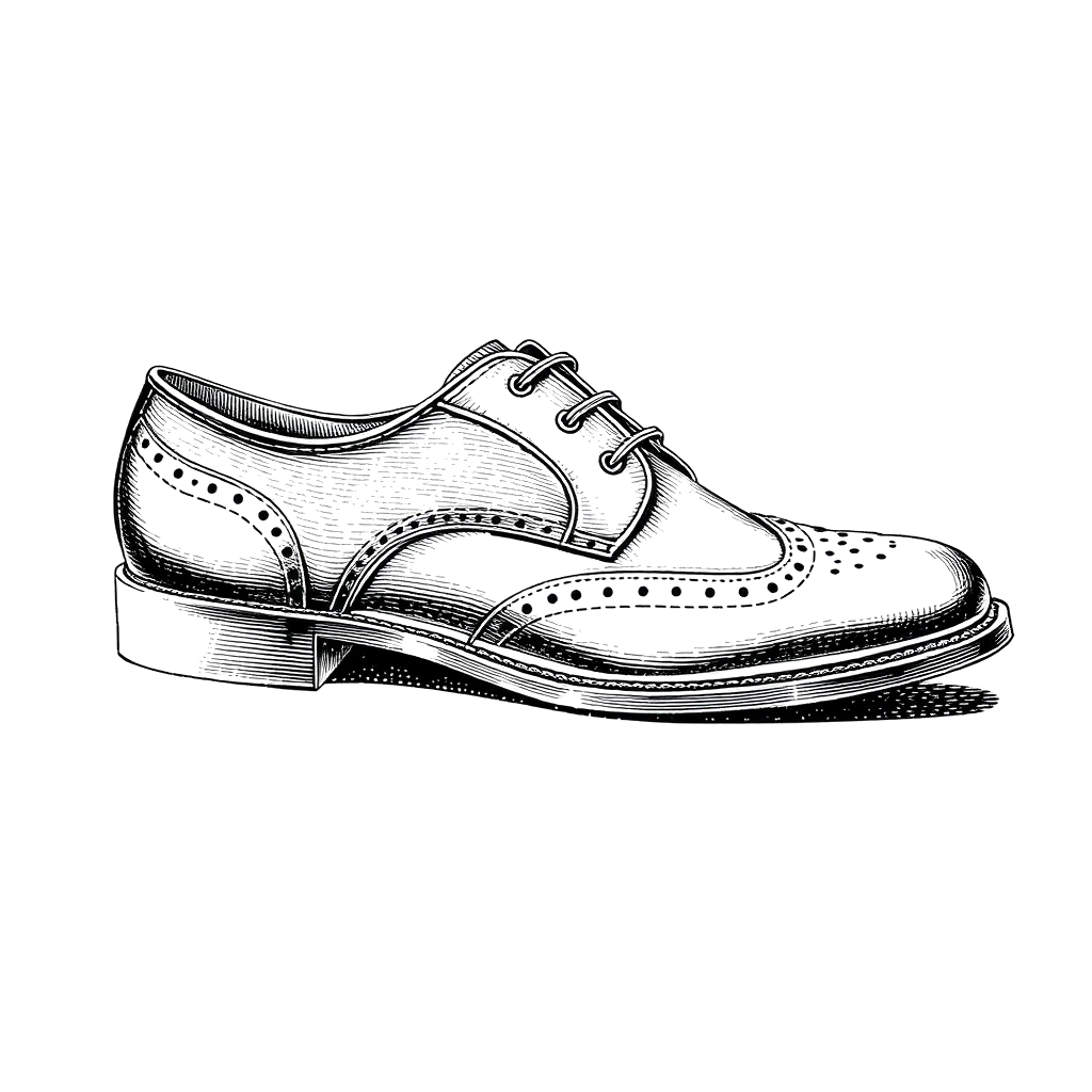 Oxford shoe sketch